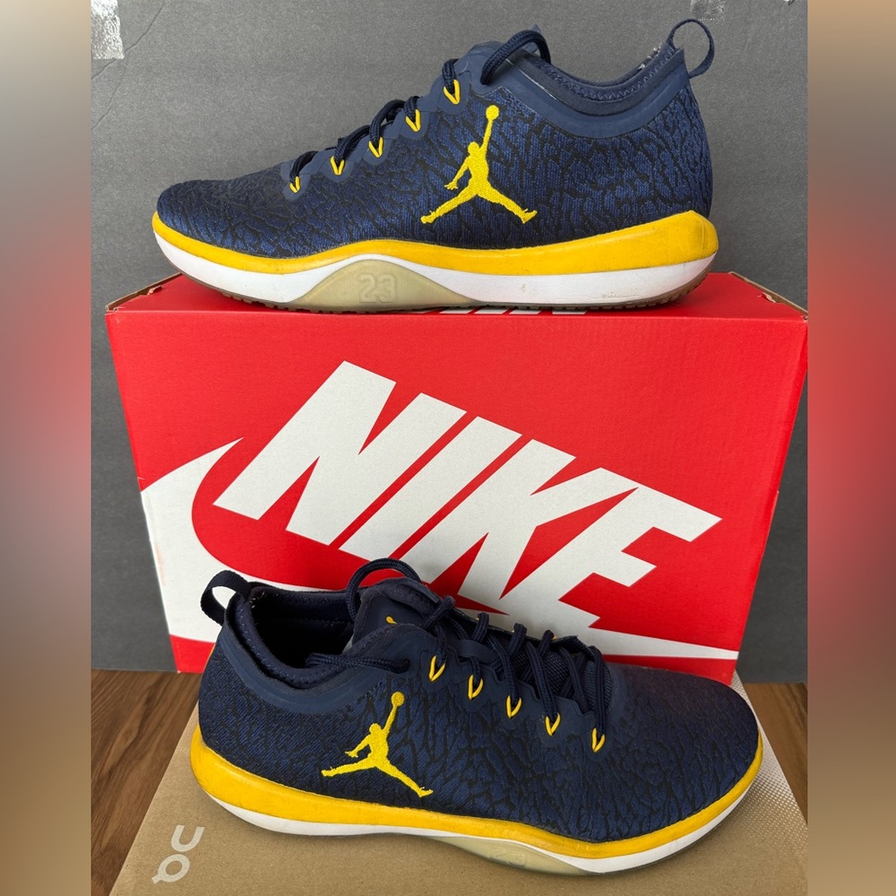 Nike Men's Jordan Trainer Low 1 Size 11 Michigan Wolverines